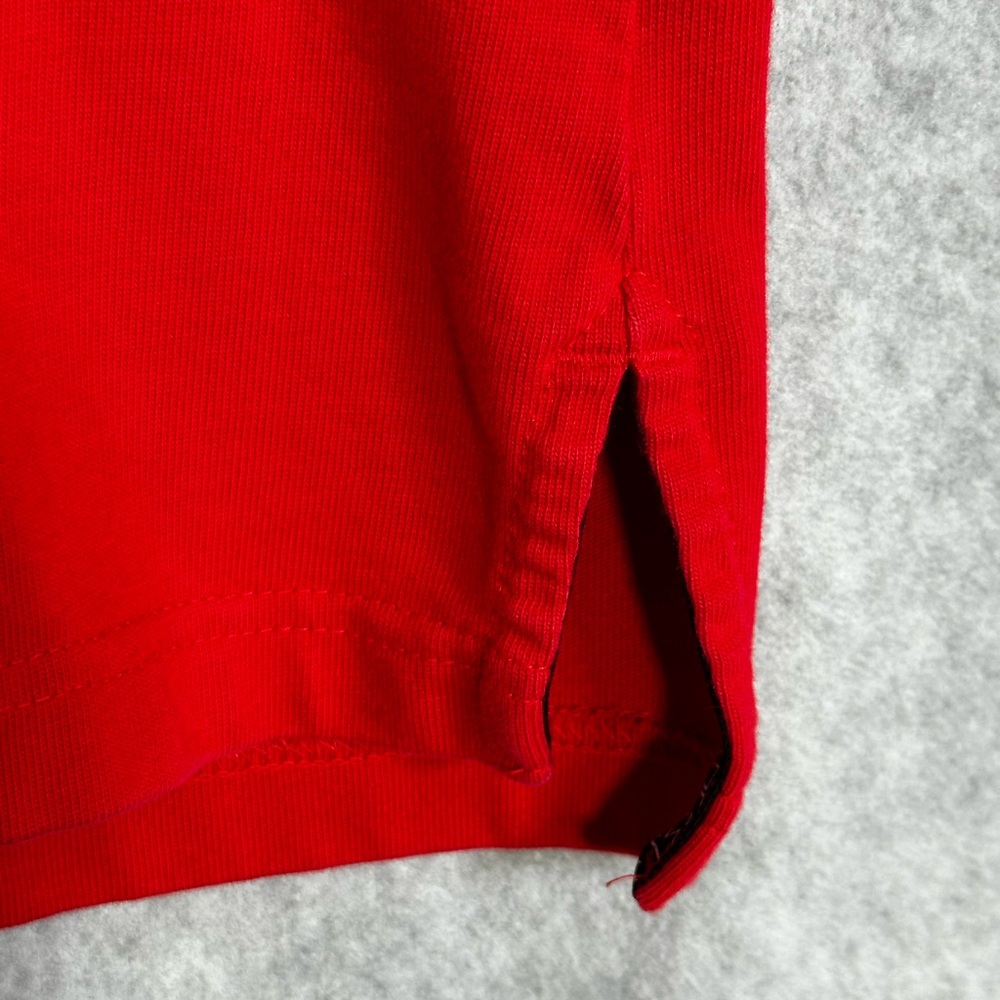 Nike Air Men’s Long Sleeve Shirt Red On Red Graphic Both Sides Medium - Picture 8 of 10